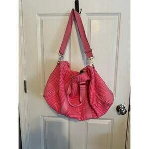 Urban Expressions Pink Terry Duffle Weekend Bag